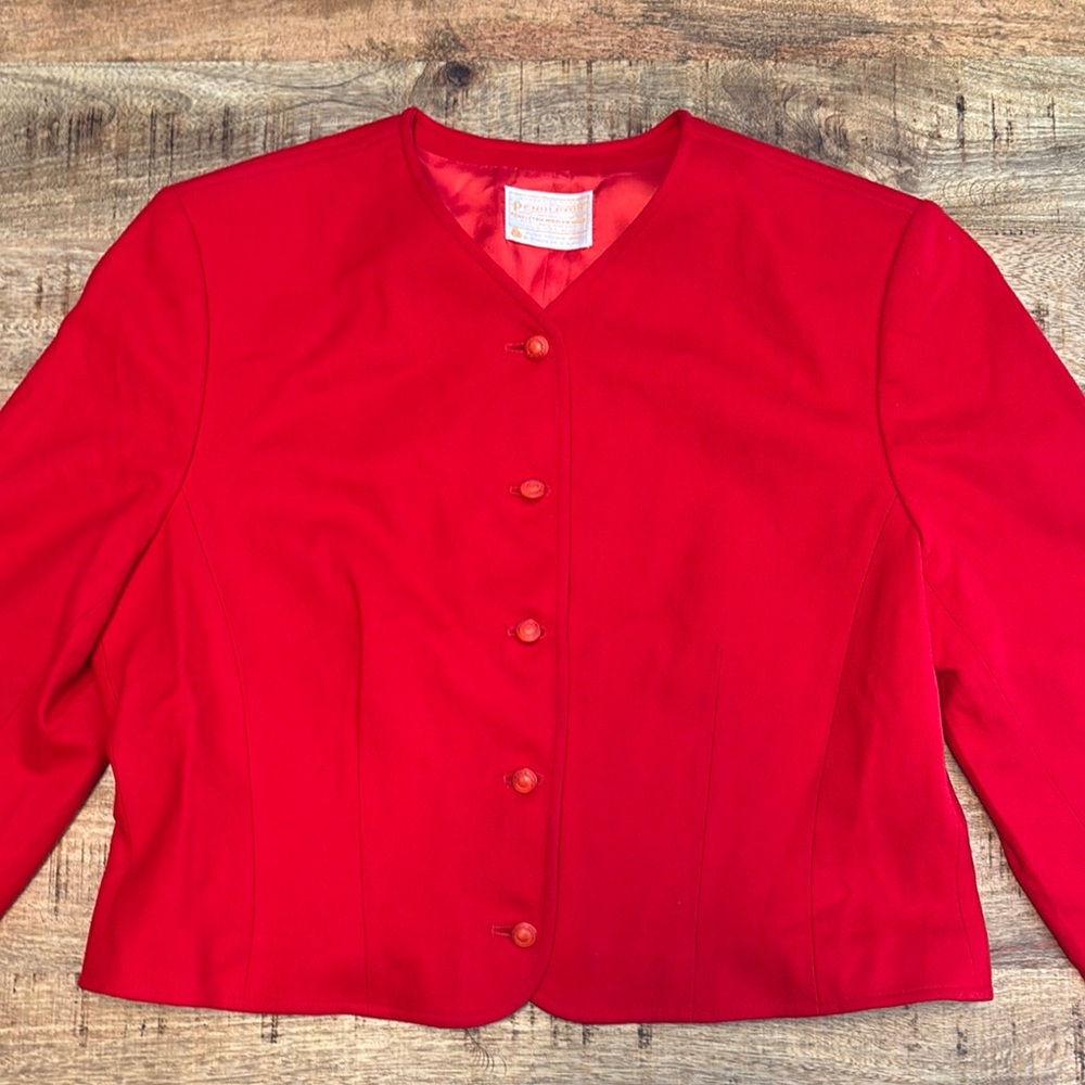Pendleton Scarlet Button-Up Sweater - image 2